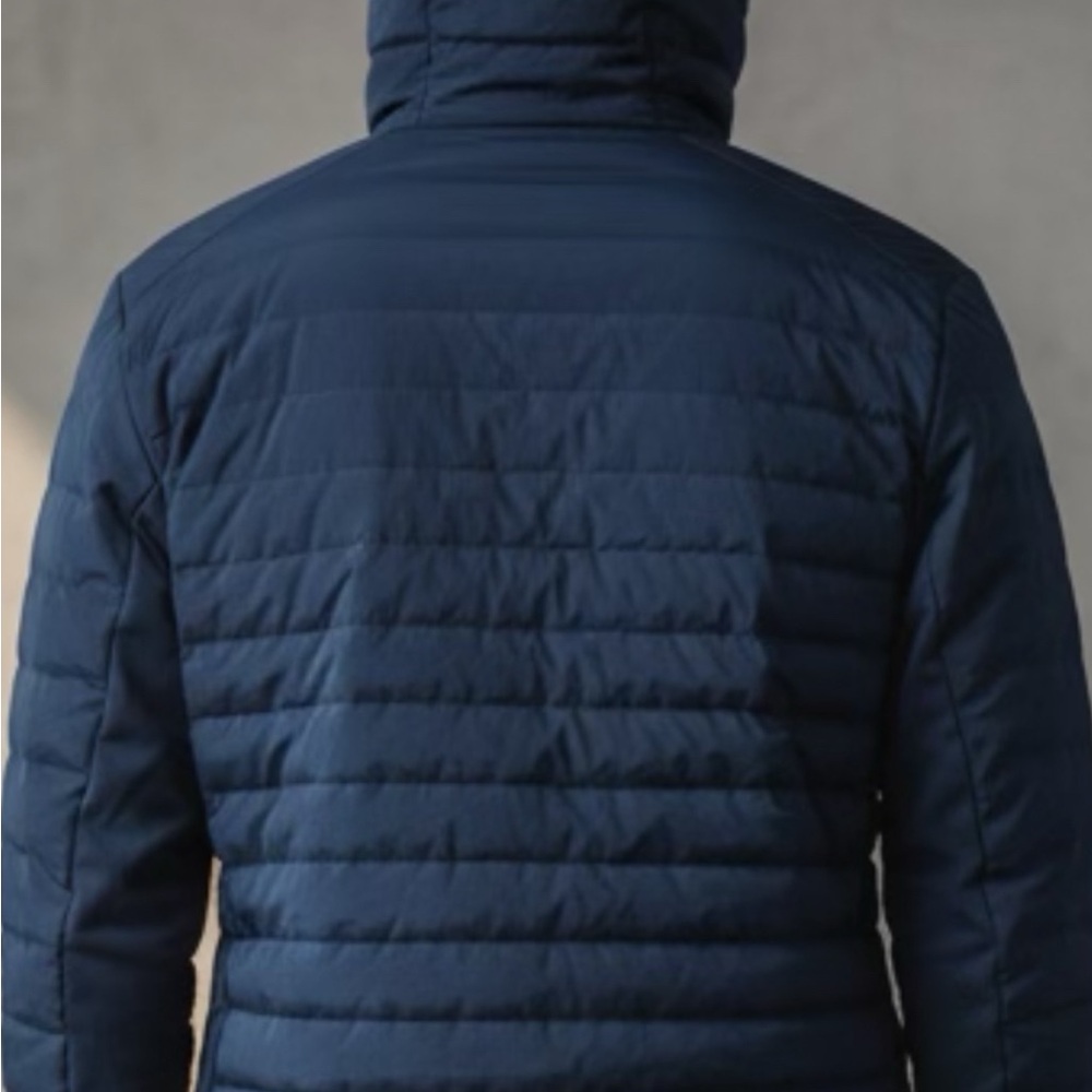 Men's Navy Quilted Jacket